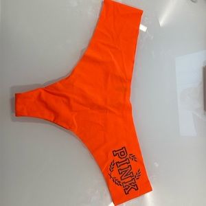NWT PINK VS Orange Thong Panty